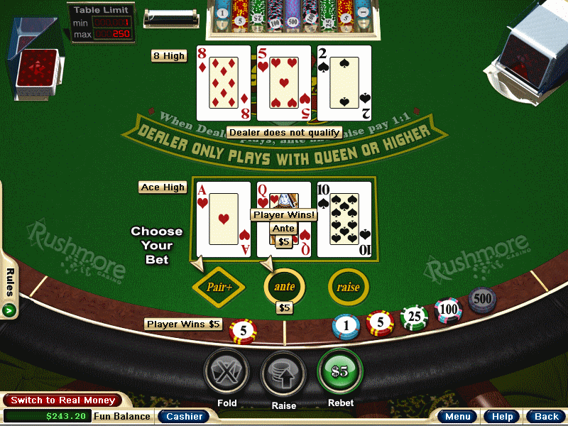 Real 3 Card Poker Online Real 3 Card Poker Online